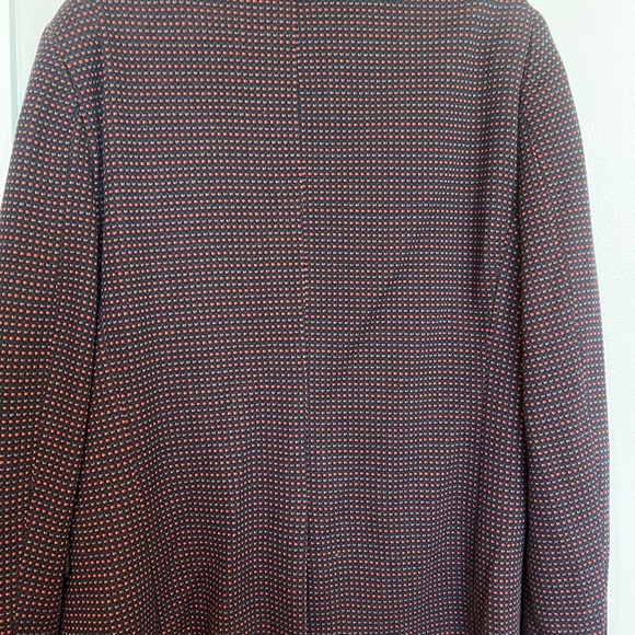 Scotch & Soda Sportscoast Blazer Mens Plaid Red and Dark Blue XL - Picture 3 of 8